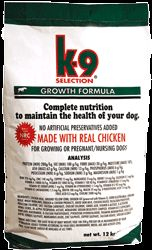 K-9 growth 12 kg granule pro psy, psí krmení high quality dry pet food for dog, suché krmivo