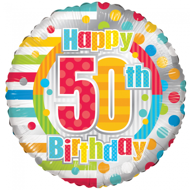 Happy 50th Birthday -foliopallo