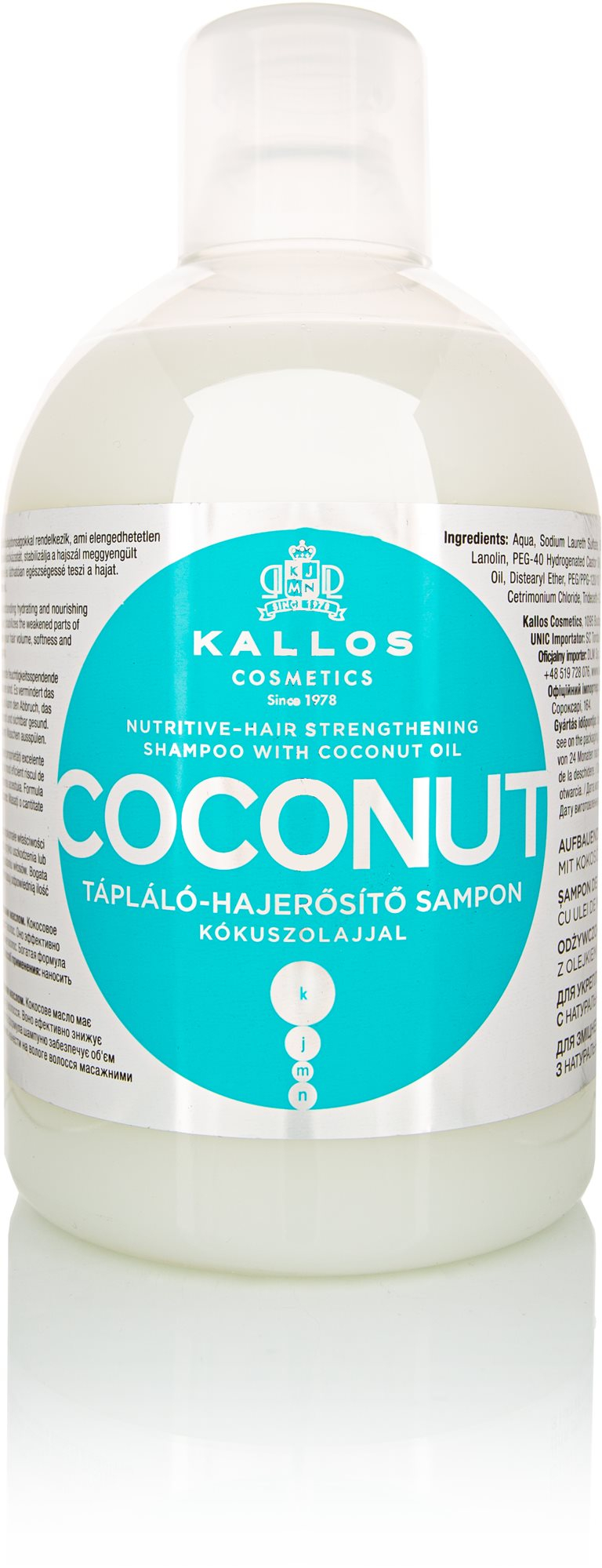 Sampon KALLOS KJMN Coconut Strengthening Shampoo 1000 ml
