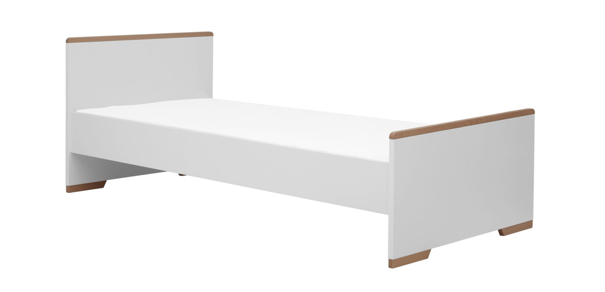 Dětská postel Snap - 200 x 90 cm (2 barvy) - Bílá, Zásuvka: Ne