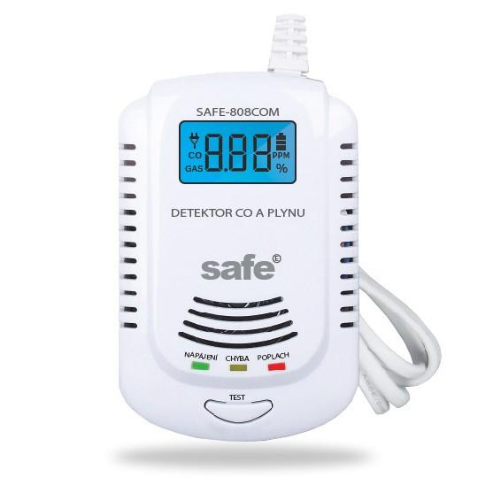 Kombinált érzékelő Safe 808 COM kombinált gáz- és CO-érzékelő