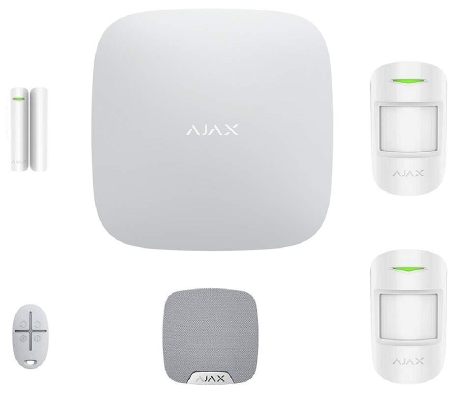 Zabezpečovací systém Ajax Moja domácnosť biely zabezpečovací systém