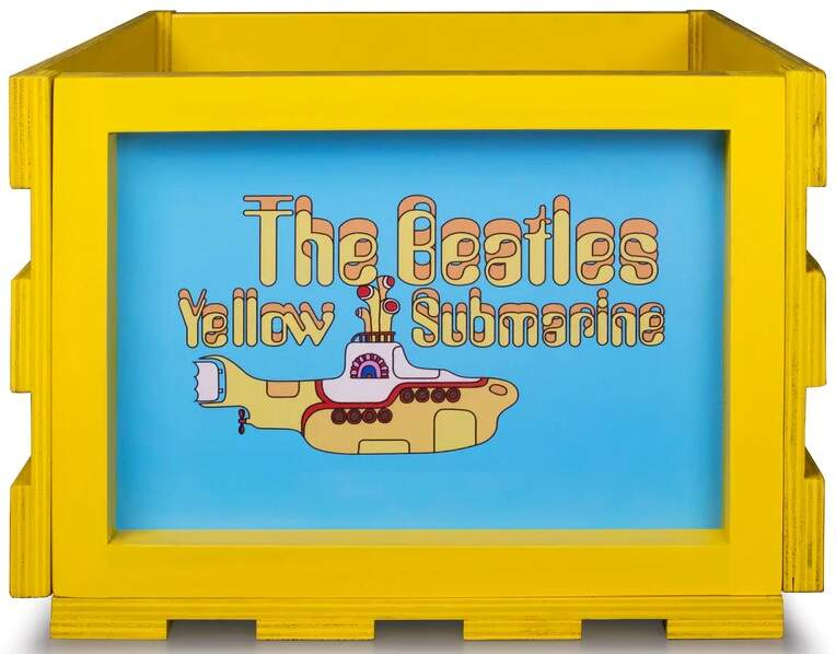 Bedna na LP platne Crosley The Beatles Yellow Submarine bedna na LP desky