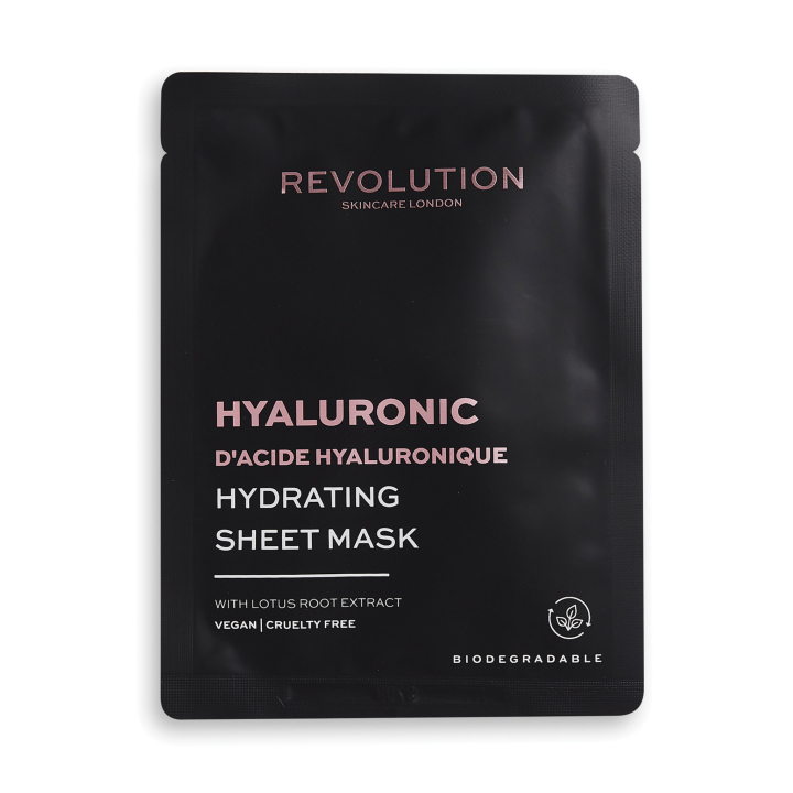 Revolution Skincare Biodegradable Hydrating Hyaluronic Acid Sheet Mask 1ks
