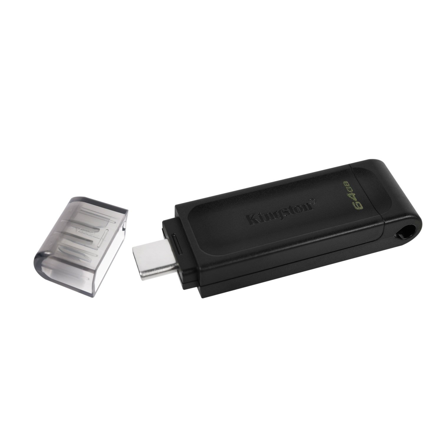 Kingston DT70 64GB USB-C paměťový disk - černá