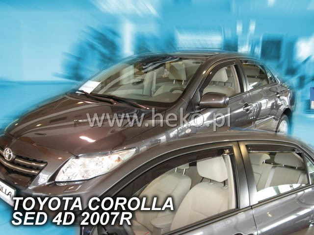 Deflektory - Toyota Corolla Sedan 2006-2013 (+zadné)