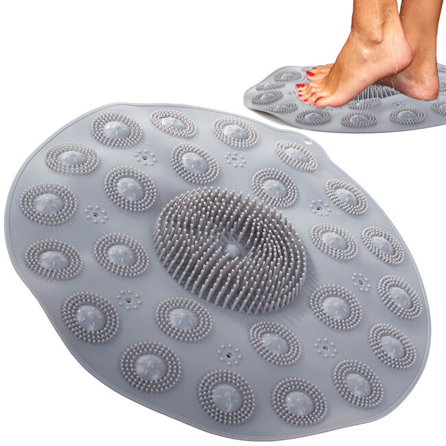 Anti-slip foot massage mat - round