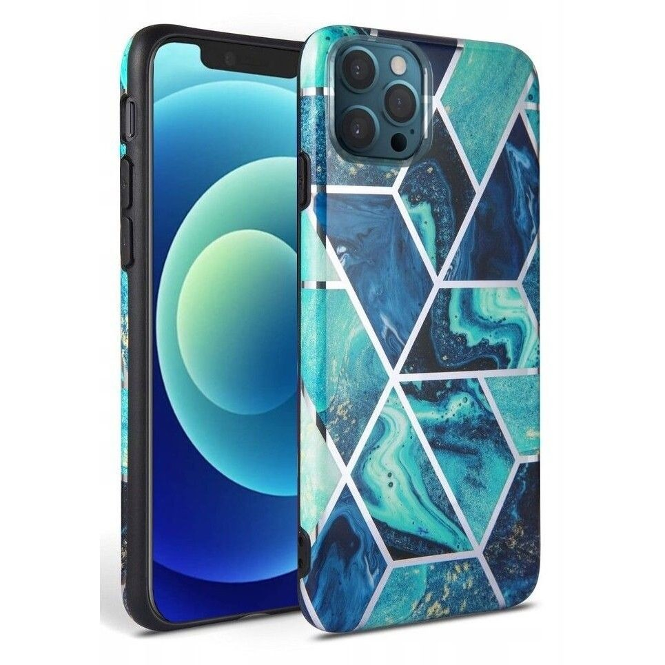 KRYT TECH-PROTECT MARBLE iPhone 12 Pro Max BLUE