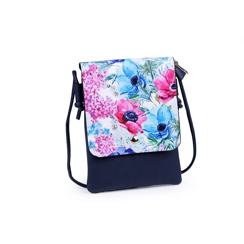 Girls small handbag with flap Flowers