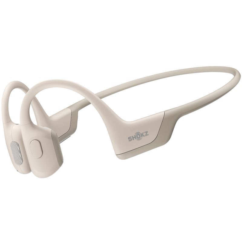 Shokz OpenRun PRO mini Bluetooth sluchátka před ušima, béžová