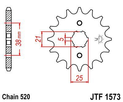JT Sprockets JTF 1573-13 Yamaha