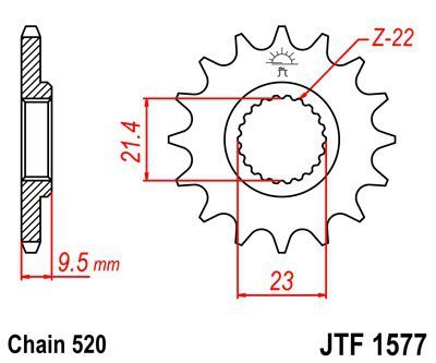 JT Sprockets JTF 1577-15 Yamaha