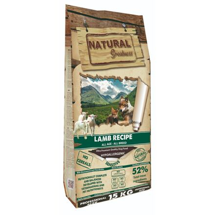 Natural Greatness Lamb Recipe All Breed Sensitiv/jehně Velikost krmení NG: 2 kg