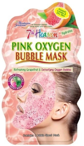 7th Heaven Pink Oxygen Bubble Mask, maska 1 ks