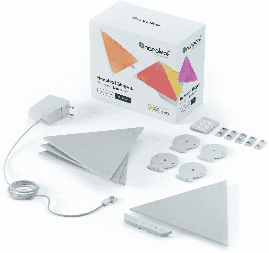 Svet. panely Nanoleaf Shapes Triangles Starter Kit LED panely 4 ks