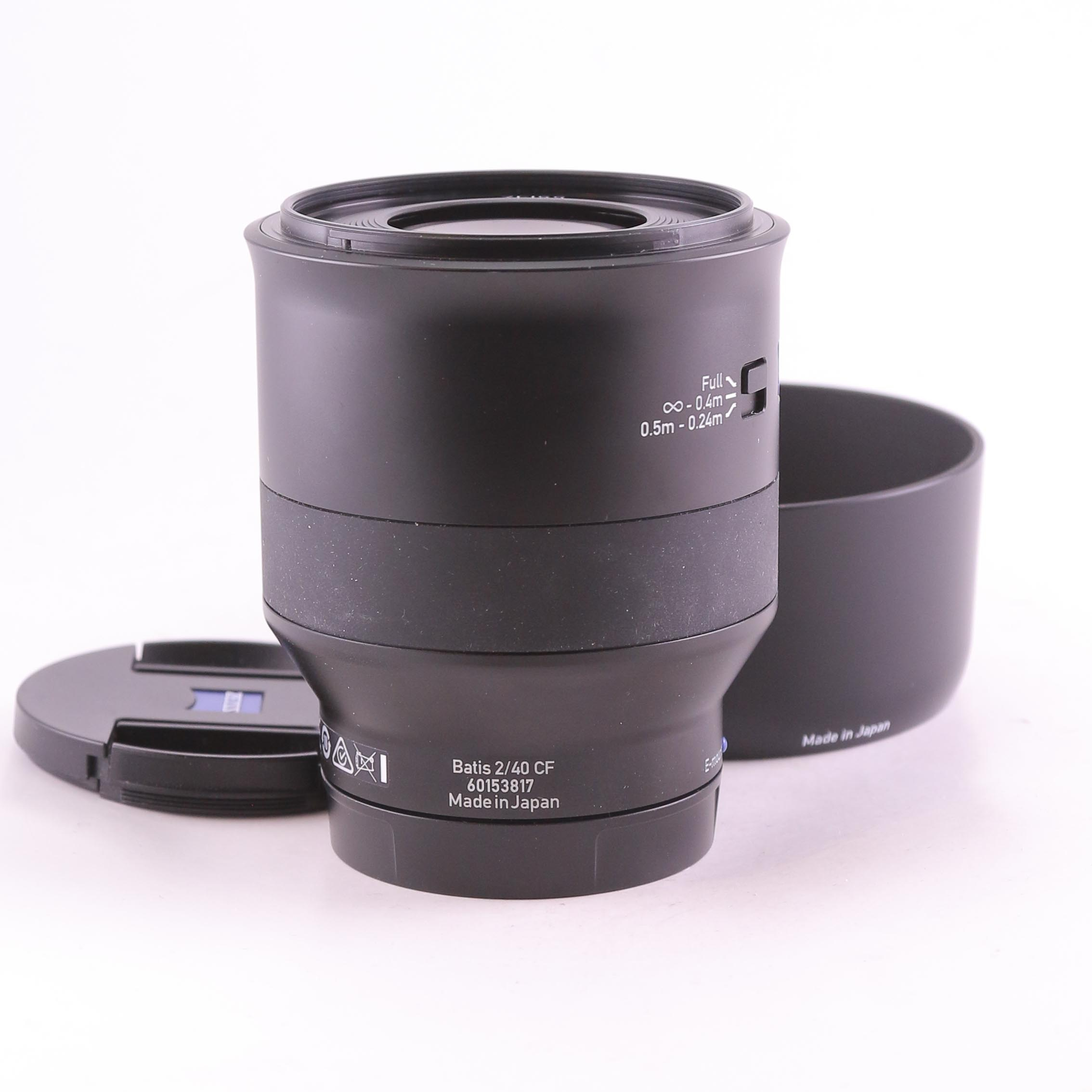 Käytetty Zeiss Batis 40mm F/2 Cf -objektiivi, Sony Fe