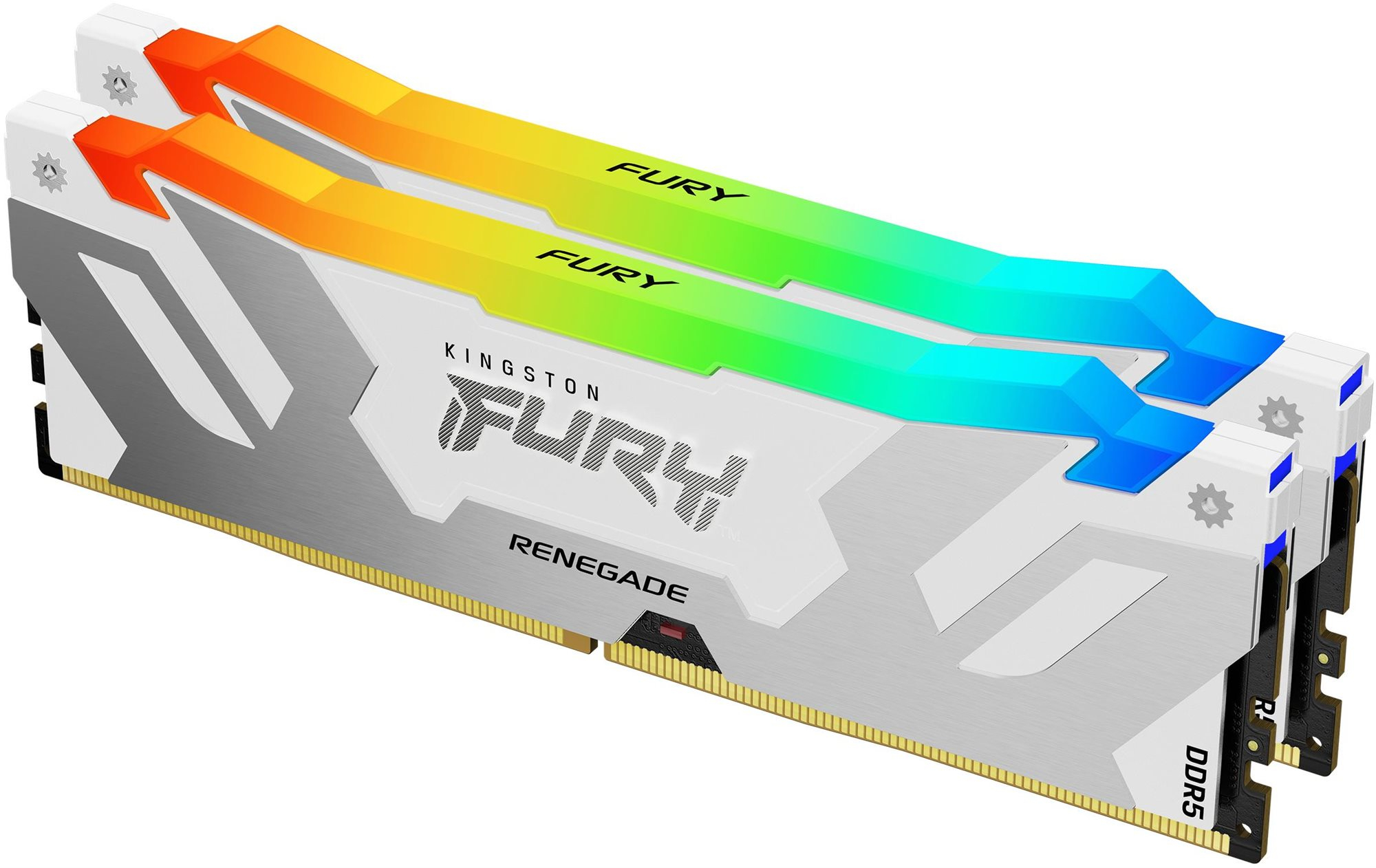 RAM memória Kingston FURY 32GB KIT DDR5 6400MHz CL32 Renegade White RGB XMP
