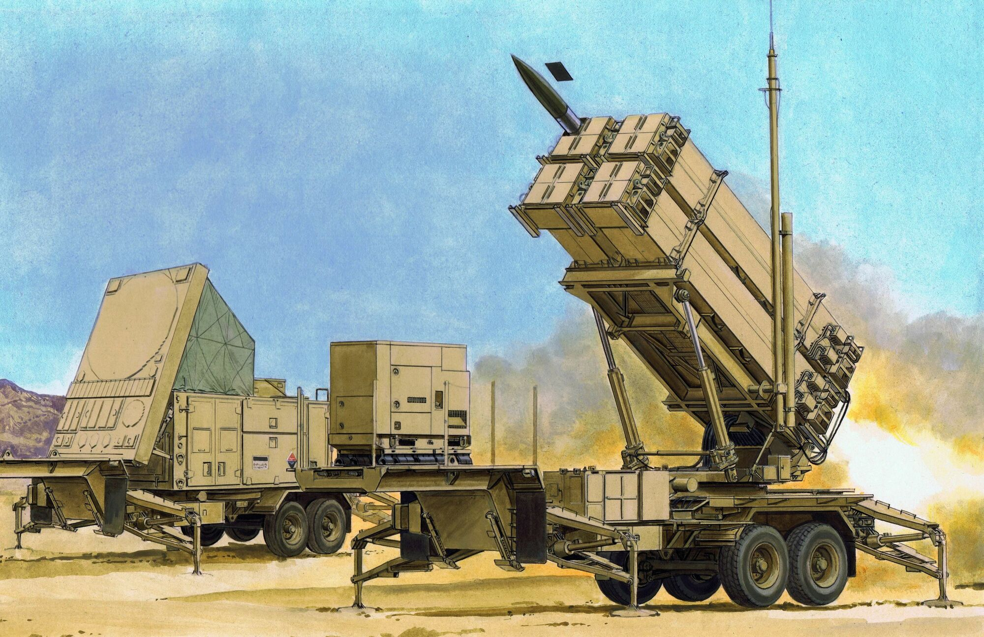 Dragon - 3563 - MIM-104F PATRIOT SURFACE-TO-AIR MISSILE SAM SYSTEM PAC-3 1:35
