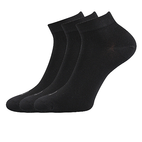 Bambusové kotníkové ponožky Lonka - Desi, černá Barva: Černá, Velikost: 35-38