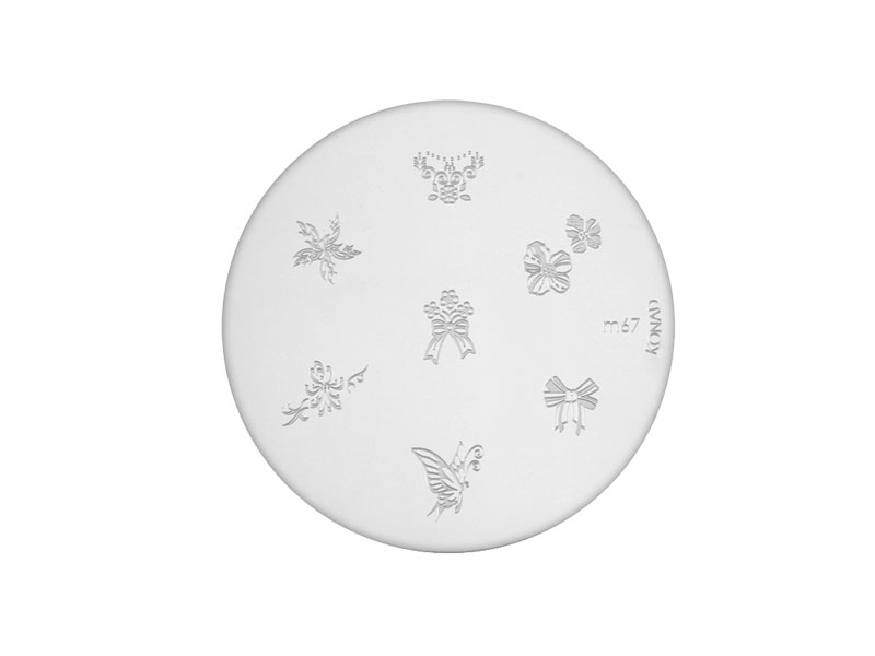 Decorative plate KONAD® pattern M67
