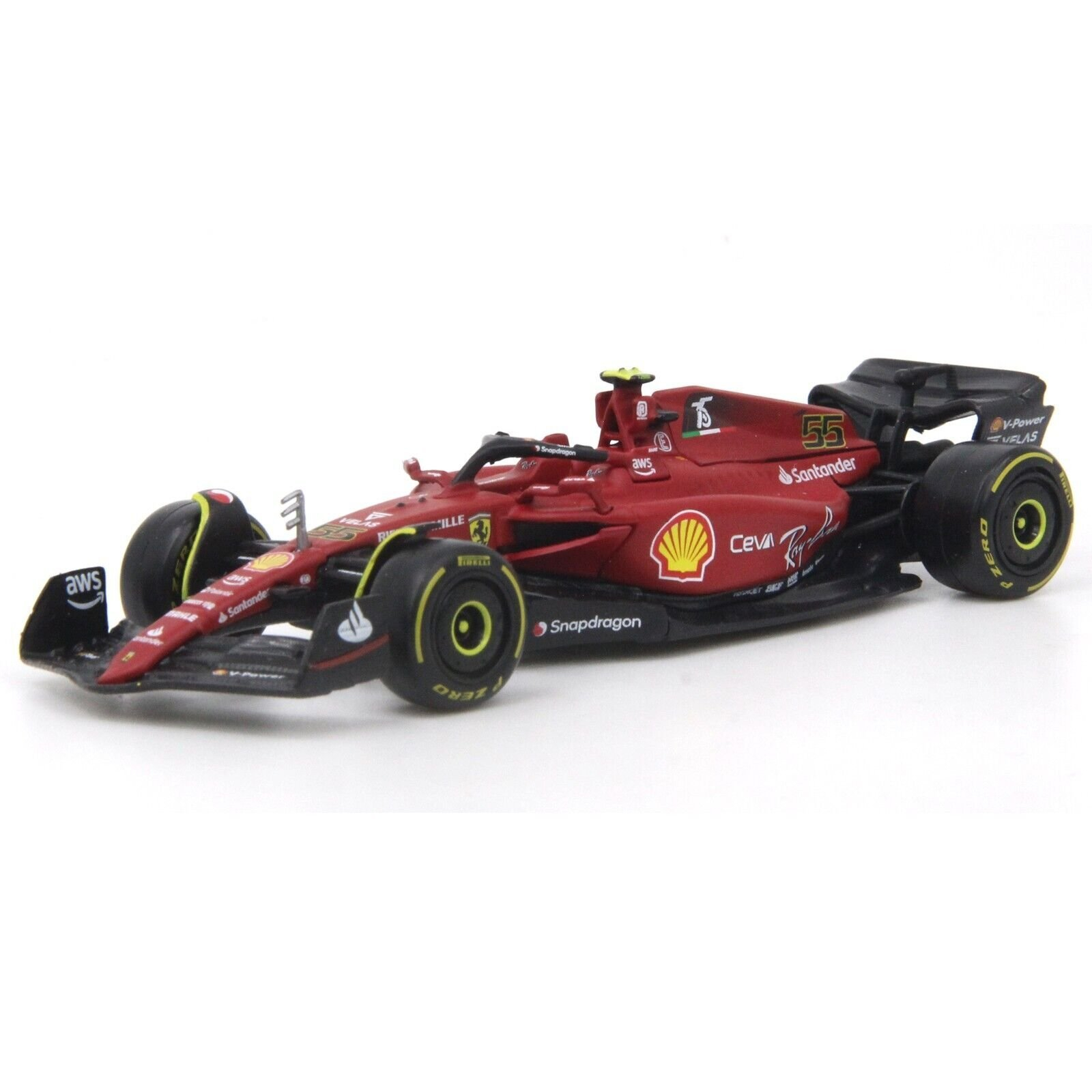 Sběratelský model 1/43 Bburago Ferrari F1 team F1-75 Carlos Sainz no.55 univerzálna