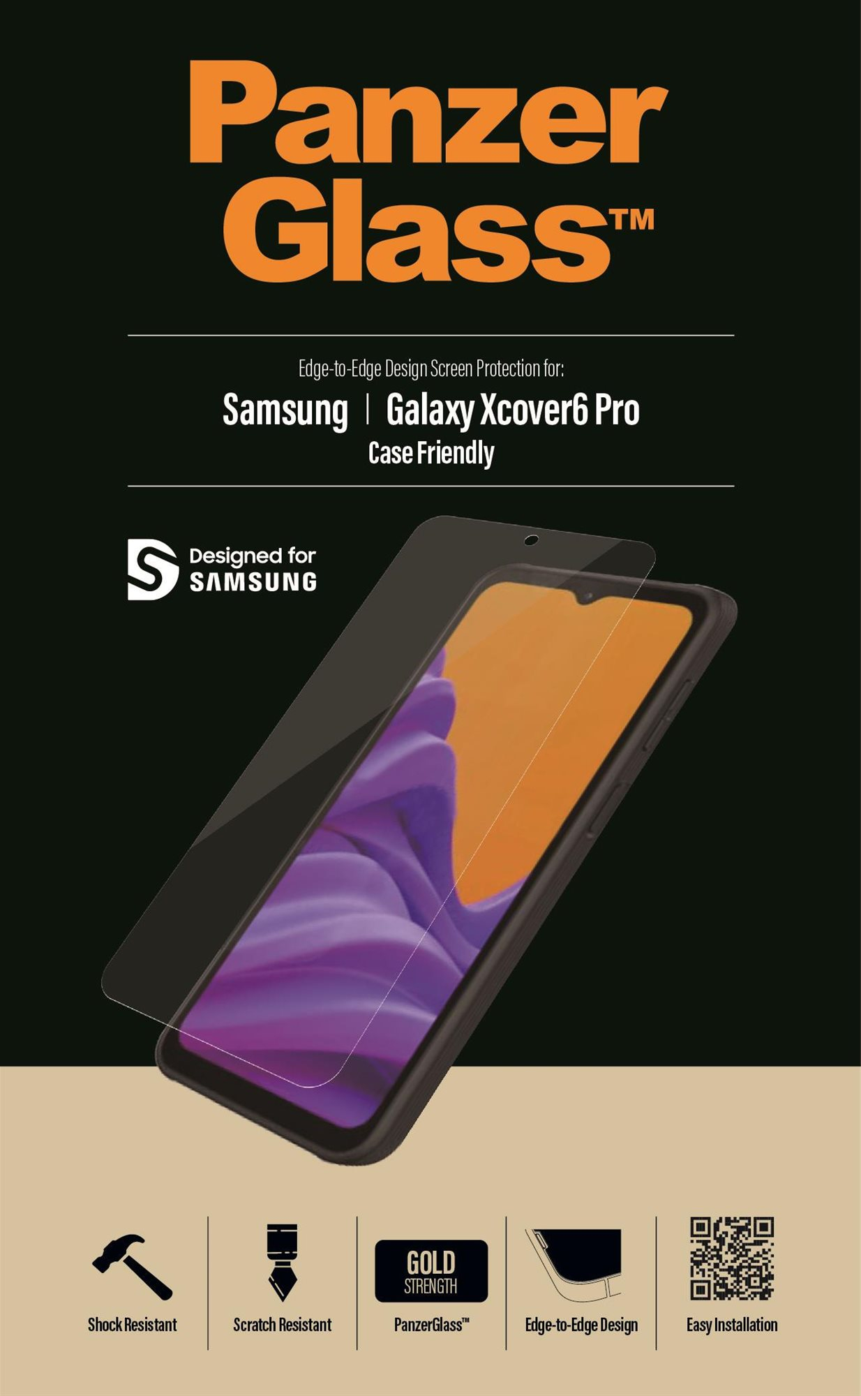 Üvegfólia PanzerGlass Samsung Galaxy Xcover6 Pro üvegfólia