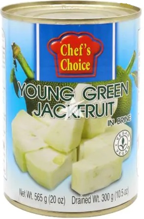 Chef's Choice Mladý zelený Jackfruit v slanom náleve - kúsky (565g)