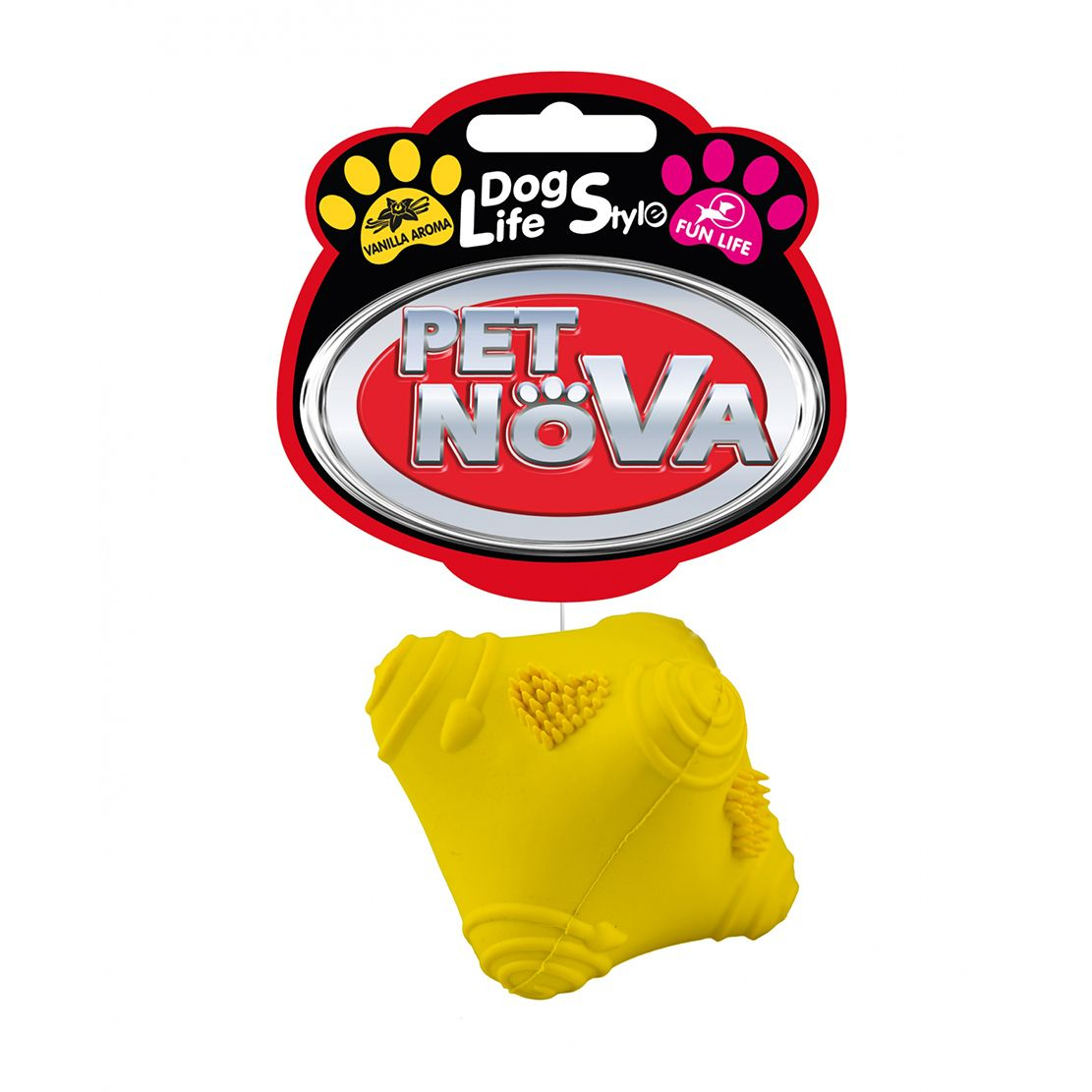 Pet Nova Crazzy Ball - sárga 5 cm