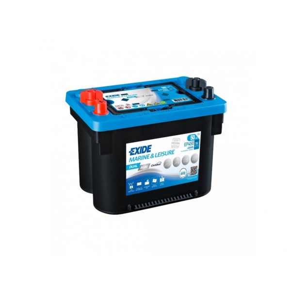 Trakčná batéria EXIDE DUAL AGM, 50Ah, 12V, EP450