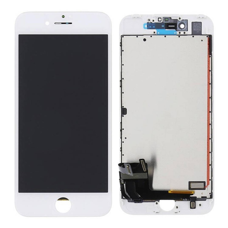 Apple iPhone 7 - Pantalla LCD + Pantalla táctil de vidrio delantero + Marco (blanco) Original Reacondicionado