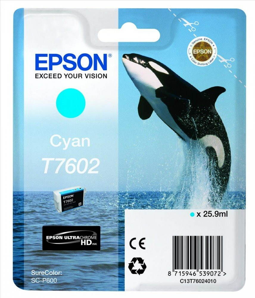 Tintapatron Epson T7602 ciánkék (Cyan)