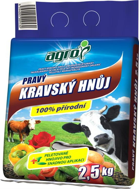 AGRO Kravský hnoj - 2,5 kg