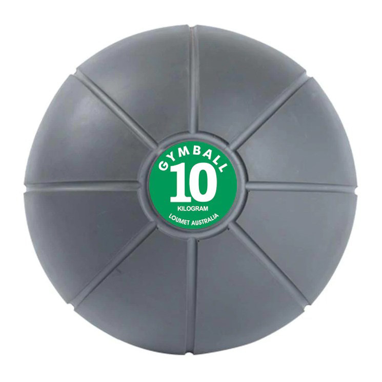 Medicinball gumový odrazový LOUMET BOUNCE 10 kg, zelený
