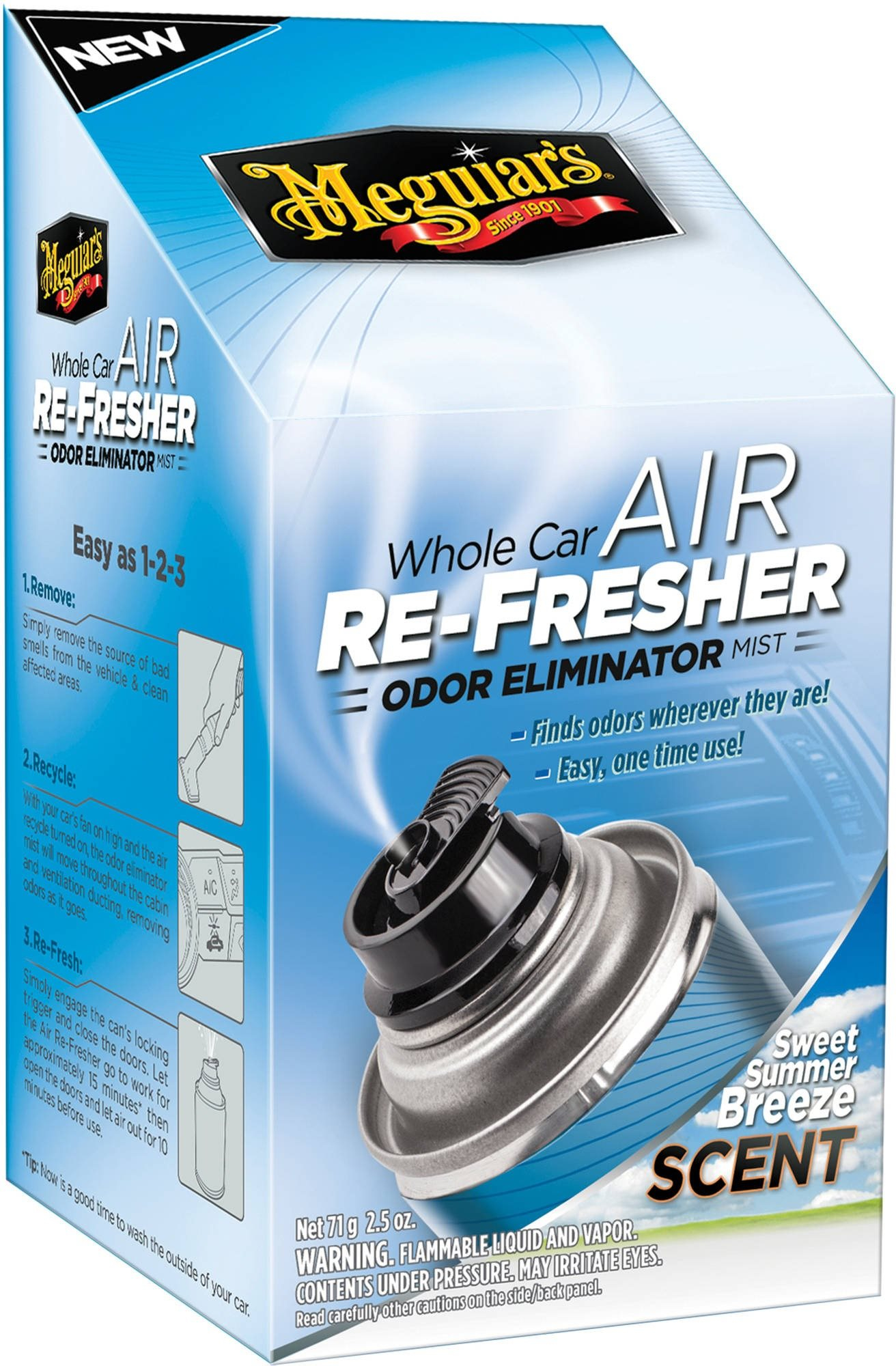 Klíma tisztító Meguiar's Air Re-Fresher Odor Eliminator - Summer Breeze Scent 71g