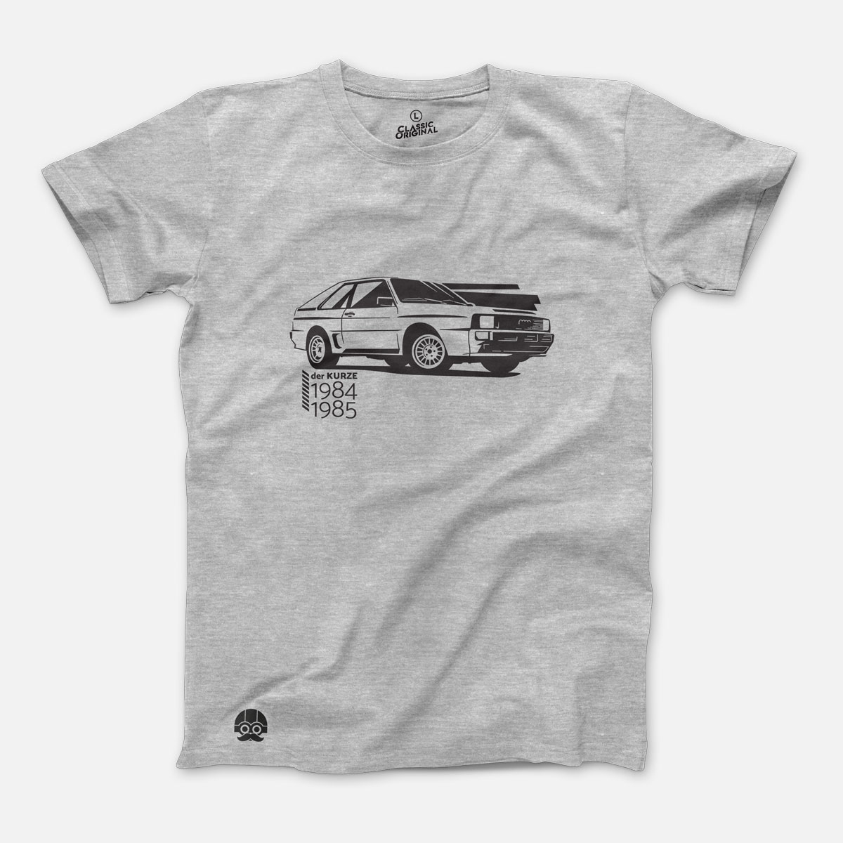 Koszulka C&O z Audi Sport Quattro - L, Szary