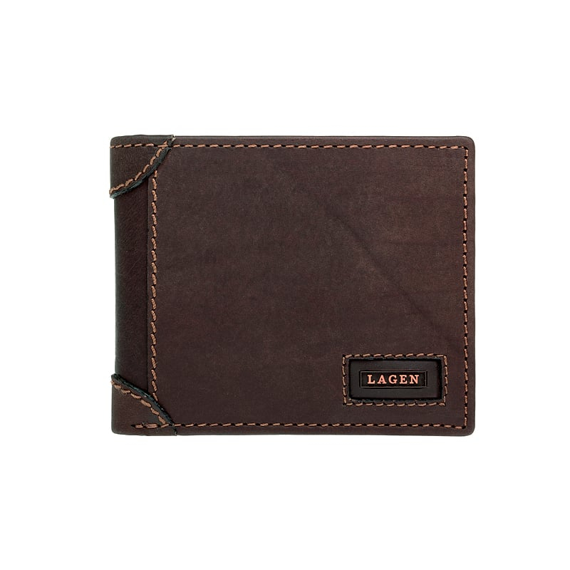 Lagen Pánska peňaženka kožená LG1123 Hnedá