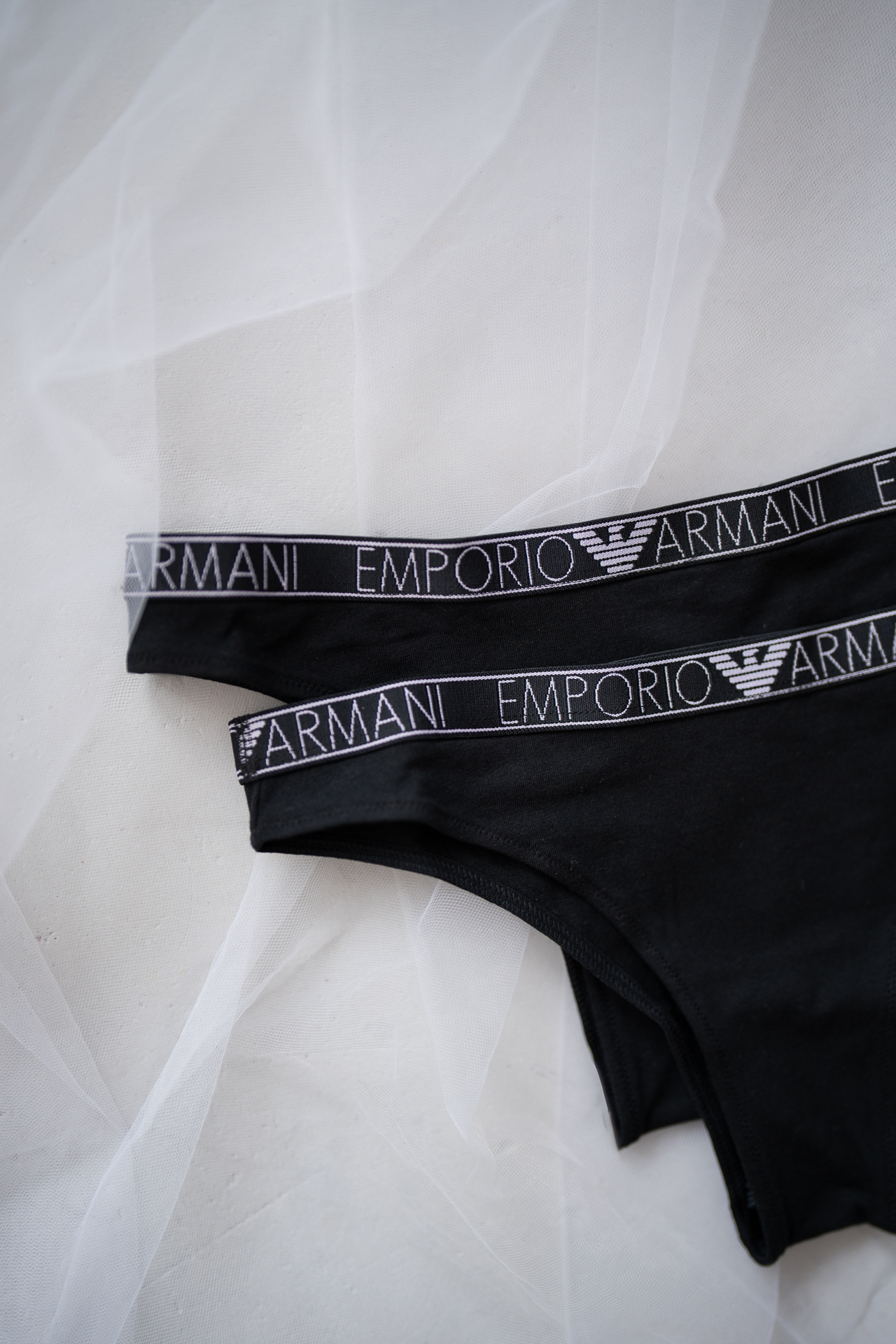 Emporio Armani Underwear Emporio Armani essential studs brazilky 2-balení - černá Velikost: XL