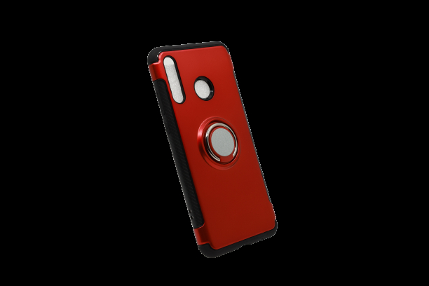 Case with ring for huawei - red Model Huawei: P30 Lite