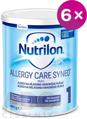 Nutrilon 1 ALLERGY CARE SYNEO mliečna výživa v prášku 6 x 450 g