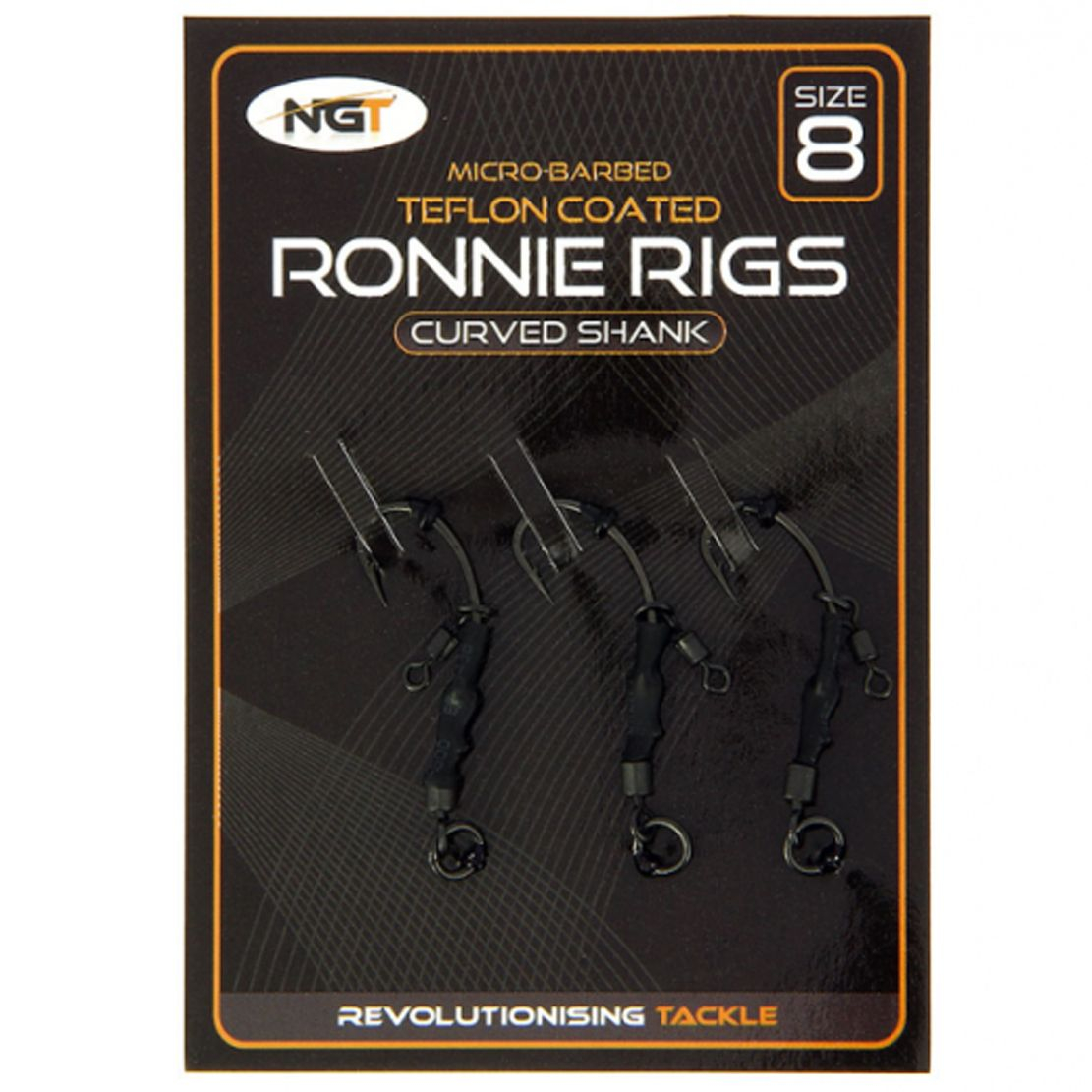 NGT Ronnie Rig & Teflon Hooks 3db 8