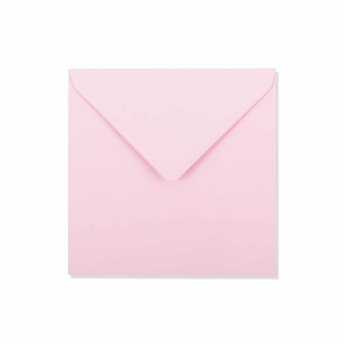 Baby roze enveloppen 16 x 16 cm