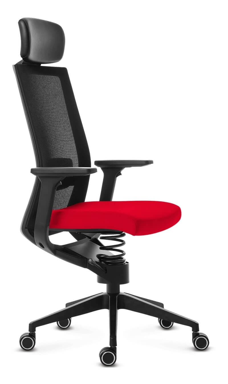 Zdravotná kancelárska židľa Adaptic EVORA + Červená