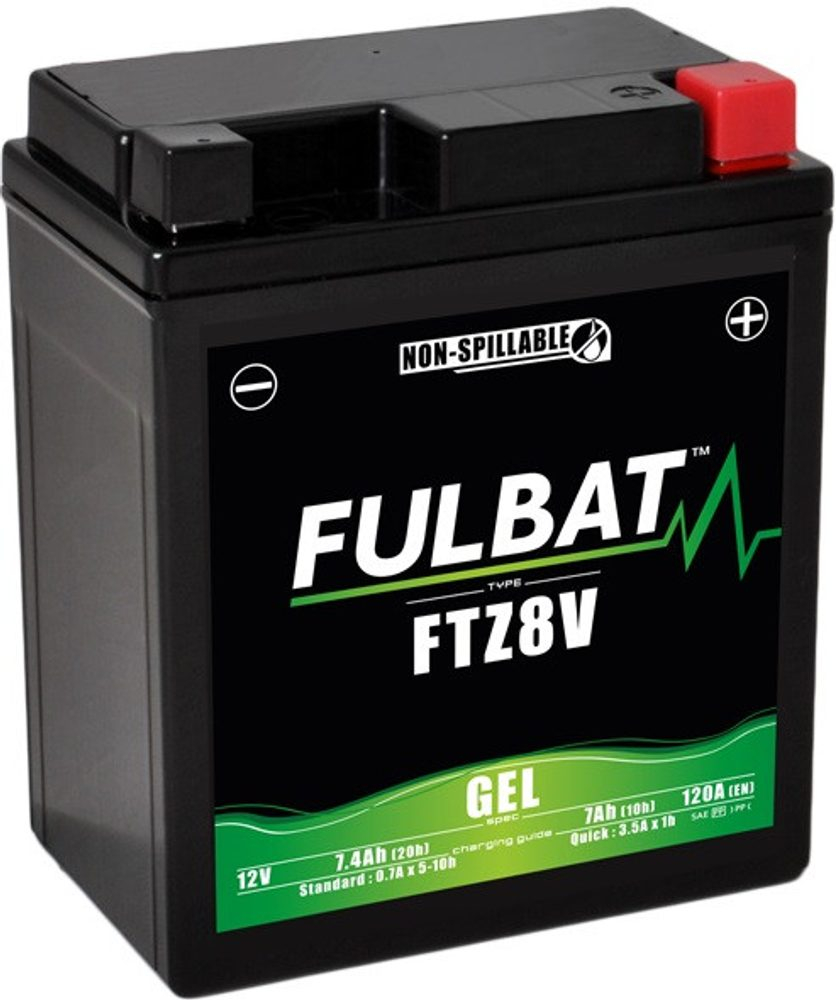 FULBAT Továrně aktivovaná motocyklová baterie FULBAT FTZ8V (YTZ8V)