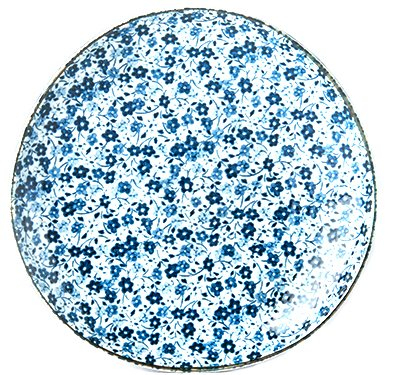 Tányér Made in Japan lapos tányér Blue Daisy 19 cm
