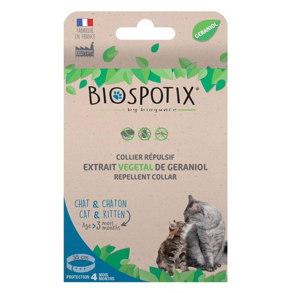 BIOGANCE Biospotix Cat nyakörv 35 cm hosszú, riasztó hatású
