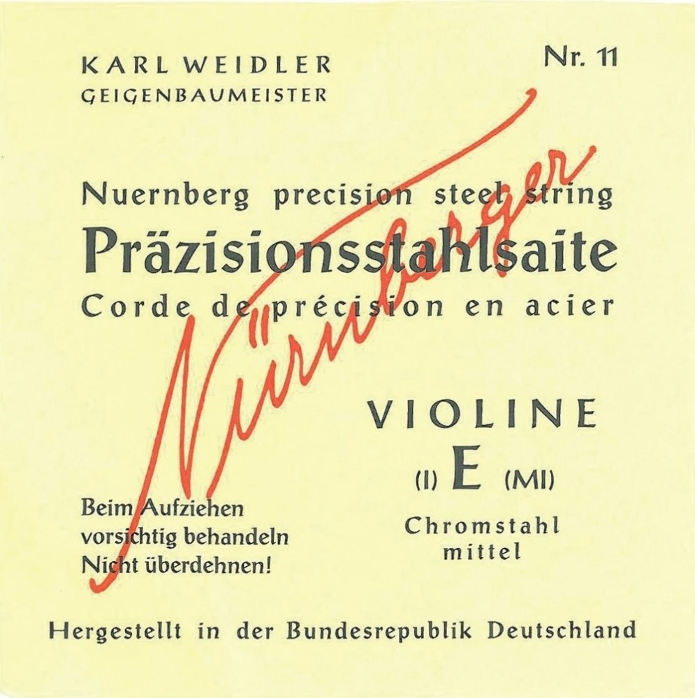 Nurnberger Strings For Violin Precision solid core 1/4