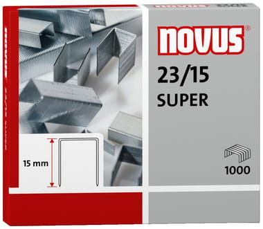 Novus Zszywki 23/15 SUPER x1000
