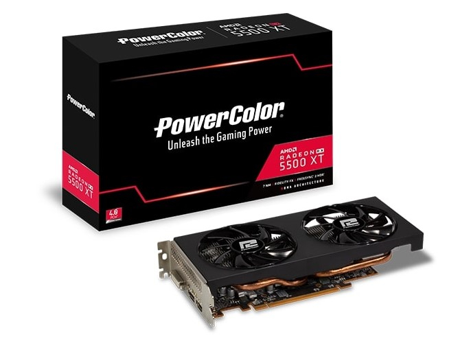 PowerColor AMD Radeon RX 5500 XT OC 8GB (AXRX 5500 XT 8GBD6-DH/OC)