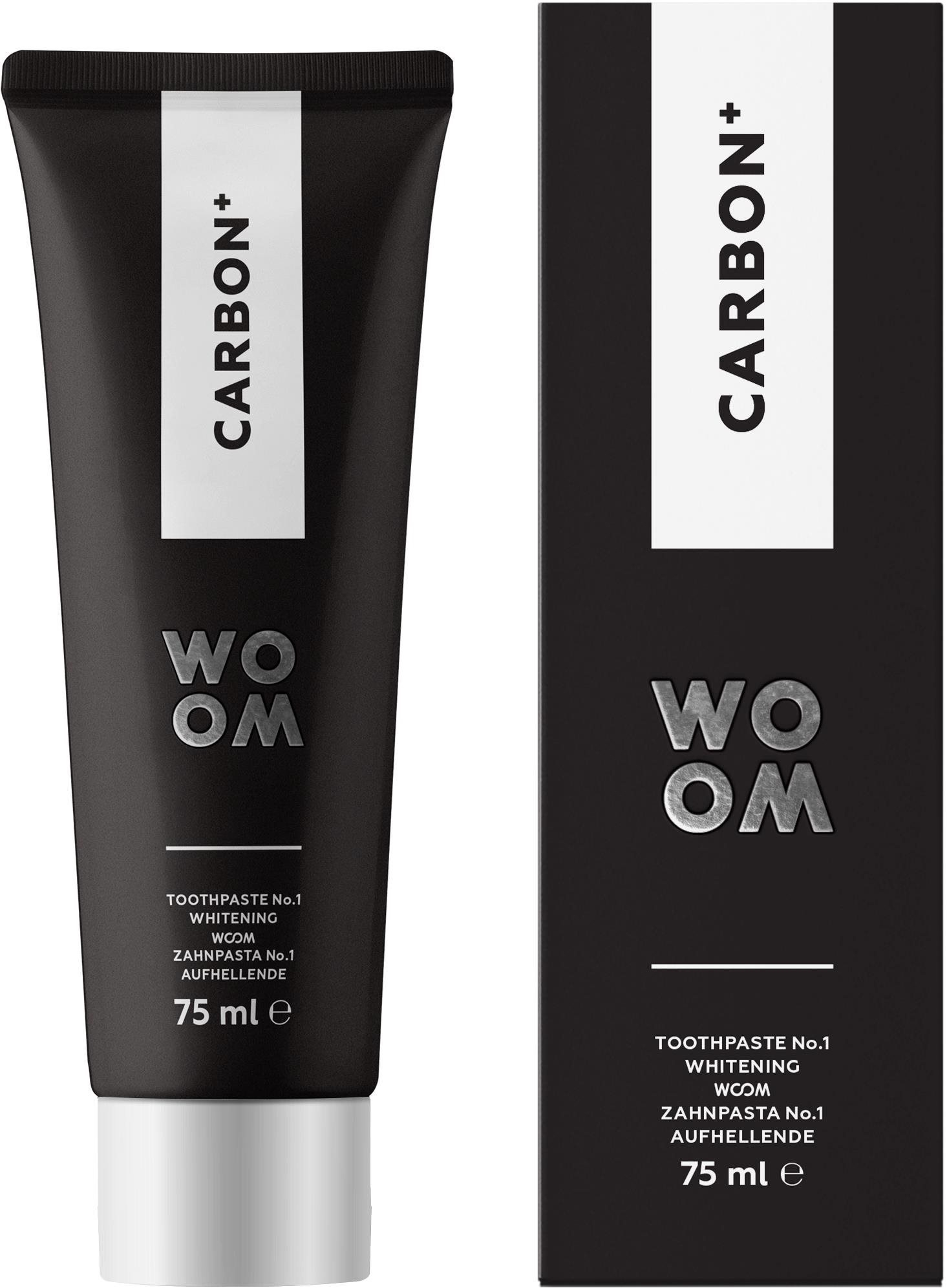 Fogkrém WOOM Carbon+ fekete 75 ml