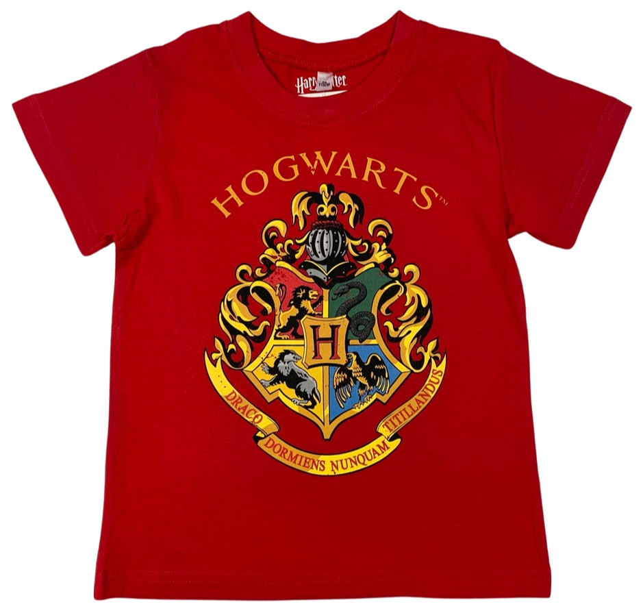 Dětské tričko - Harry Potter Hogwarts červené Velikost - děti: 140